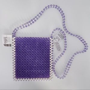 Urban Outfitters Plastic Beaded Crossbody Bag